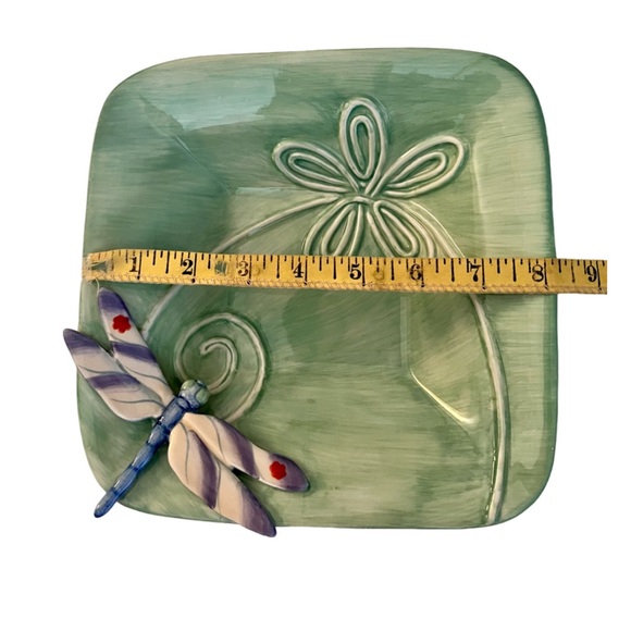 Fitz and Floyd Living Color Small Bowl with Dragonfly. - Picture 2 of 8